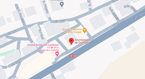 mapa Registro Civil-Juzgado de Paz de Golmayo